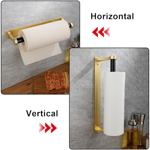 Paper Towel Holder Under Cabinet (Glow Gold)