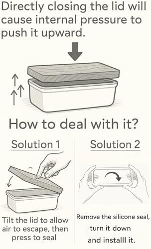 Butter Dish with Lid for Countertop