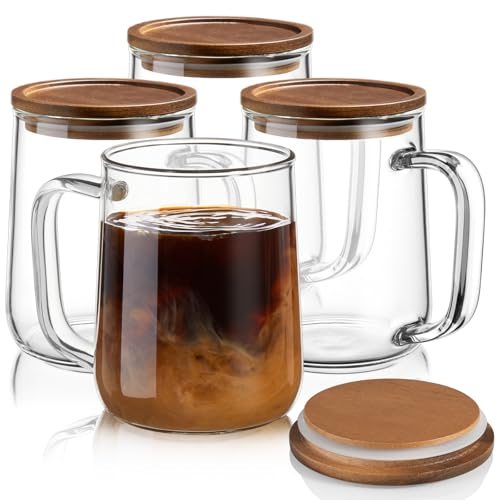 Glass Coffee Mugs (16OZ)