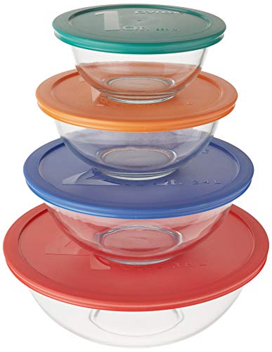 Smart Essentials Mixing Bowl Set Including Locking Lids (8 piece set)