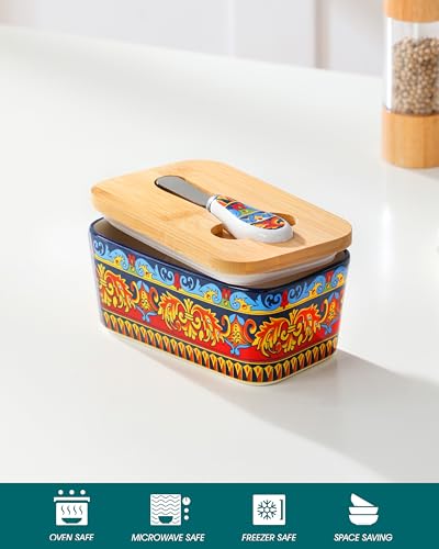 KRVI Butter Dish with Lid (Sicilian Carnival)
