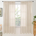 Natural Linen Curtains 72 Inches Long for Bedroom Windows (Natural / 52"W x 72"L (Pack of 2))