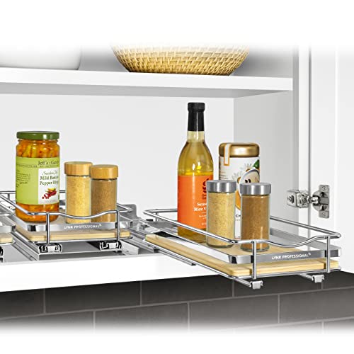 lite™ Pull Out Spice Organization for Cabinets (Wood / 6-1/4" - 1 Tier)