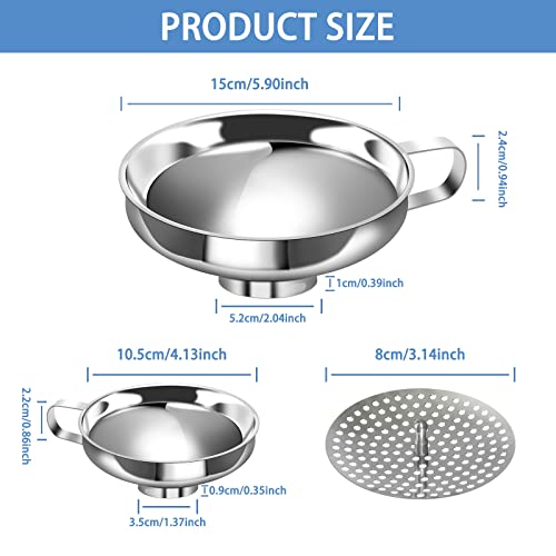 Stainless Steel Canning Funnel Set (SSfunnel02)