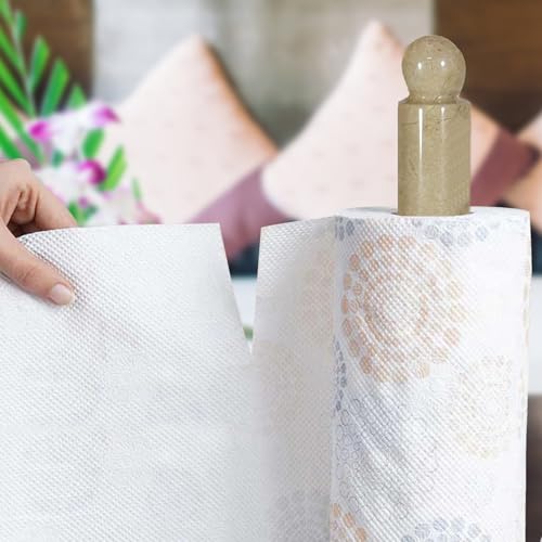 Handmade Ivory Marble Paper Towel Holder (Beige)