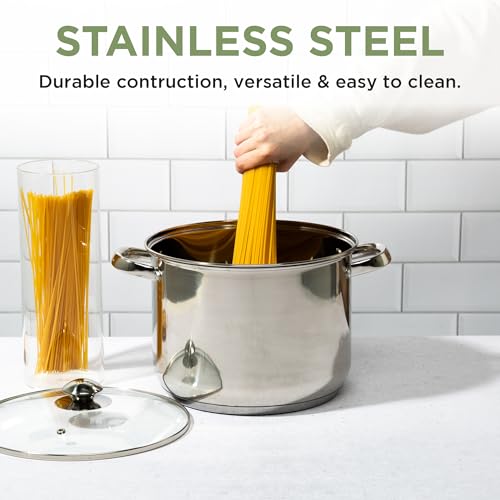 Stainless Steel Stock Pot (8 Quarts)
