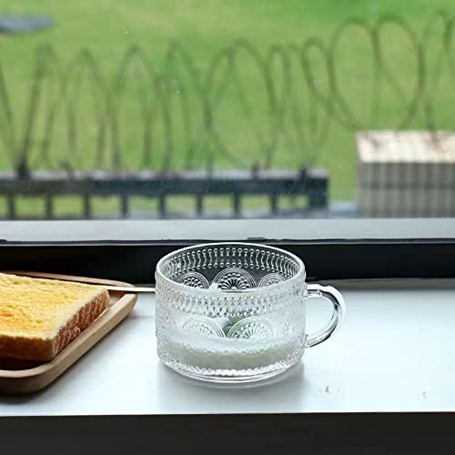 Vintage Coffee Tea Cups (Flower Coffee Glass)