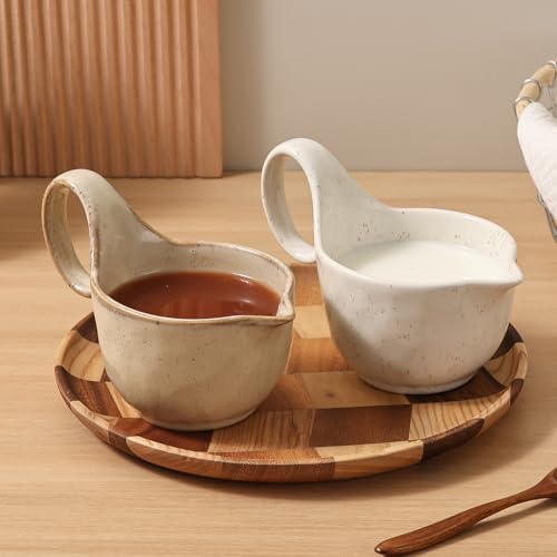 Ceramic Creamer Pitcher (White)