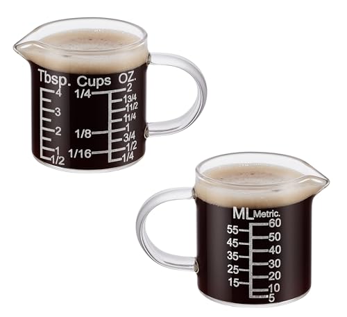 Ackers Etching Scale Measuring Glass (60 ML (2 Oz, 1/4 Cup) - Etching Scale)
