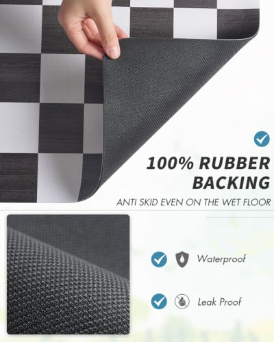Dish Drying Mat for Kitchen Counter (Buffalo Black / 12"x19")