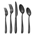 Matte Black Silverware Set for 8 (Black)