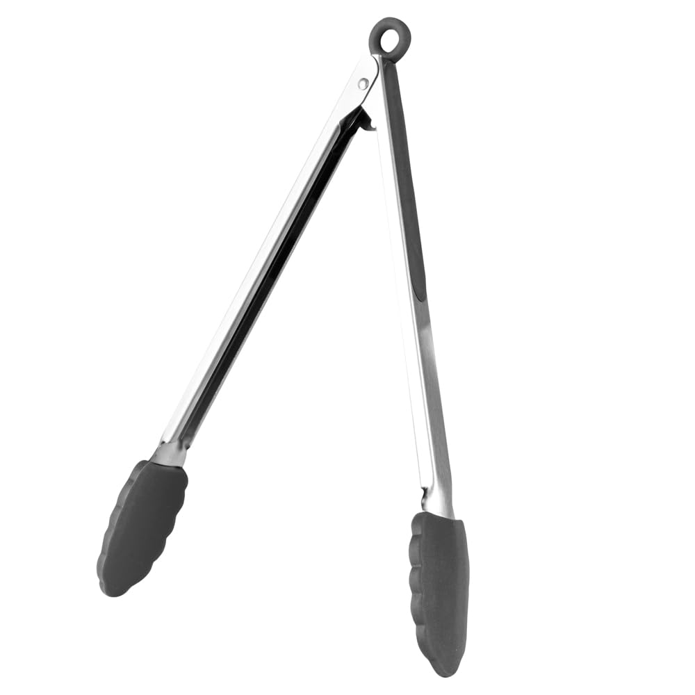 Met Lux 12 Inch Kitchen Tong (12" / Gray)