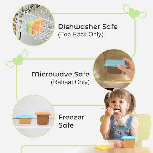 Baby Food Lids Compatible with Gerber Food Containers