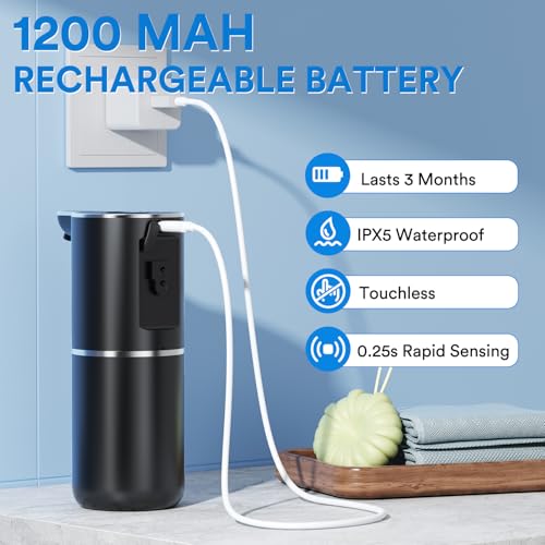 Automatic Foaming Soap Dispenser Touchless (Black / Foam)