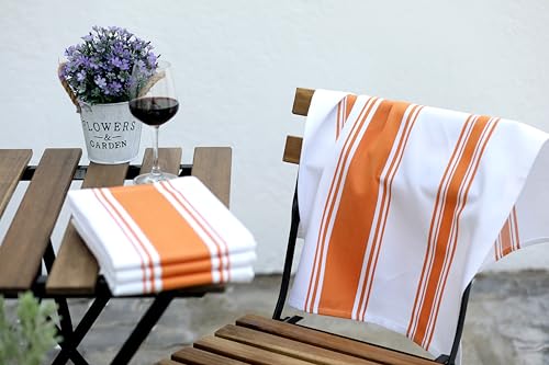 Kitchen Towels Set (Orange / 6 - Pack Stripe Towels)
