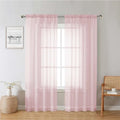 Blush Pink Sheer Curtains 78 Inches Long 2 Panels (Blush Pink / 42"W x 78"L (Pack of 2))
