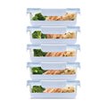 Duraglass Refresh 3.4 Cup Meal Prep Containers (Halogen Blue with Boot / 3.4 Cup)