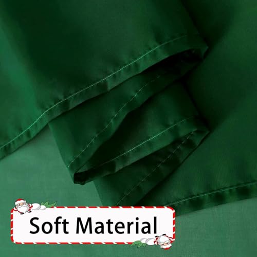 Foliage Green Sheer Curtains 4 Panels Rod Pocket Semi (Foliage Green / 52"W x 54"L (Pack of 4))