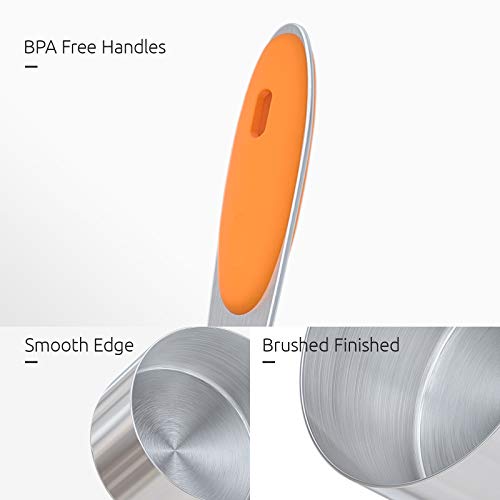Measuring Cups Spoons Set (Orange)