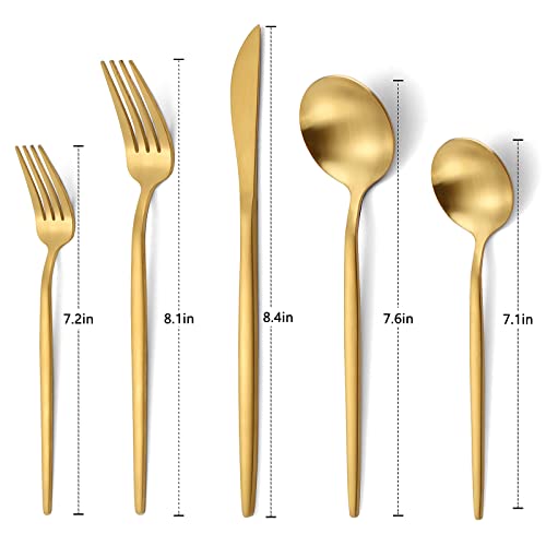 Matte Gold Silverware Set (Matte Gold)