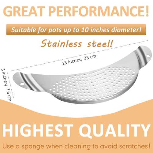 2 Pieces Pot Strainer with Handle for Pan