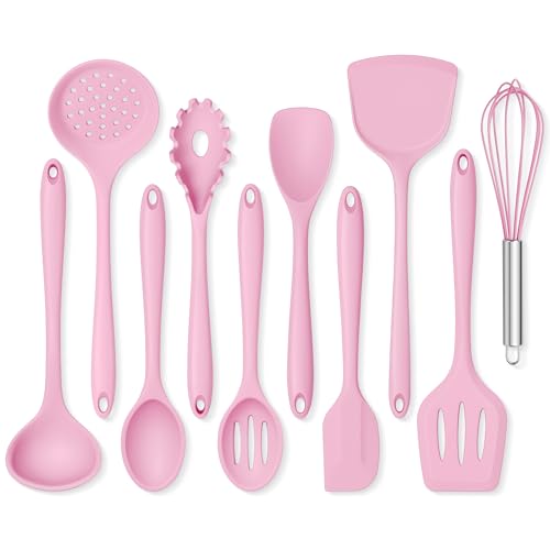 Silicone Cooking Utensils Set (Sakura Pink)