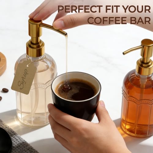 Coffee Syrup Dispenser Set of 4 (400ml, Set of 4)