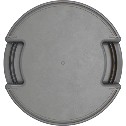Bronco Waste Container Trash Container (Gray / 10 Gallons, (Pack of 1))