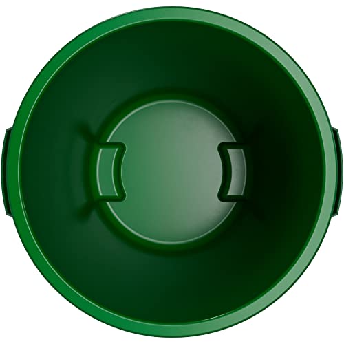 Bronco Waste Container Trash Container (Green / 10 Gallons, (Pack of 6))