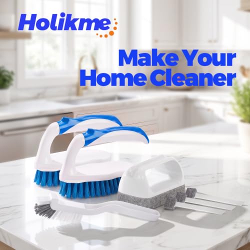 7 Pack Cleaning Brush Scrub Brush Kitchen Brush for Floor (Blue)