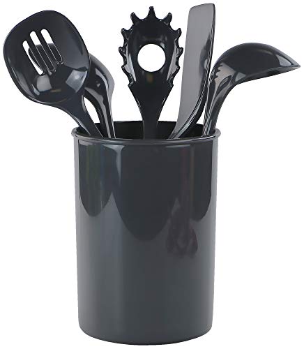 Calypso Basics by Reston Lloyd 6PC Melamine Utensil Holder Set (Utensil Holder Set / Gray)