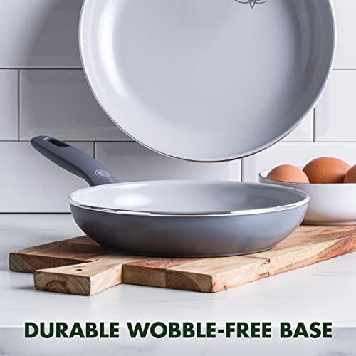 Dover Healthy Ceramic Nonstick (8" Frying Pan Skillet without Spatula / Gray)