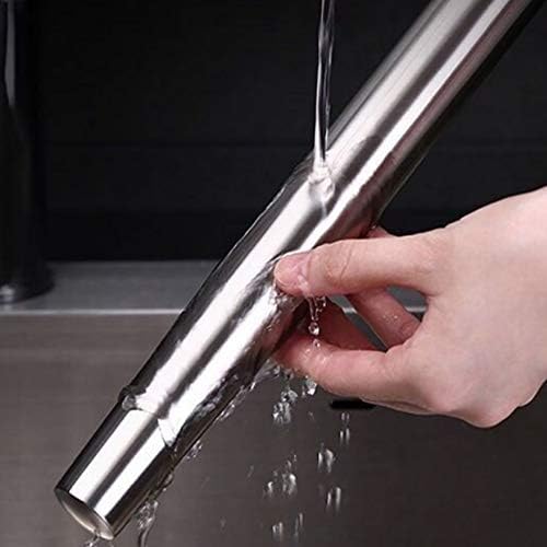 Smooth Seamless Stainless Steel Rolling Pin (16.7in + No Mat)