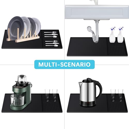 Coffee Bar Mat Set (Black)