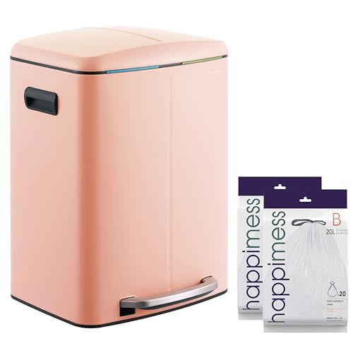 Marco 10.6 Gal Double Bucket Step Trash Can (Flamingo Pink)