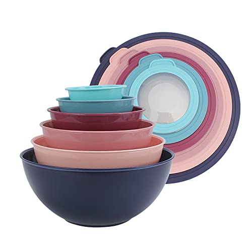 Mixing Bowls with TPR Lids (Multi/Navy TPR Lids)
