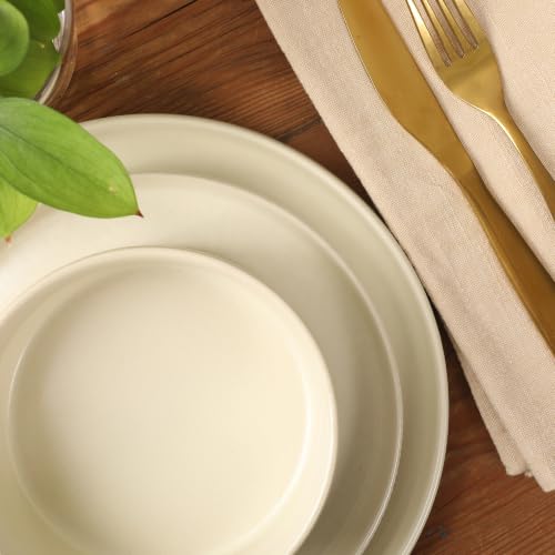 Avant Garde 12 Piece Stoneware Dinnerware Set for 4 (Linen White (Avant-Garde) / Service for 4 (12pcs))