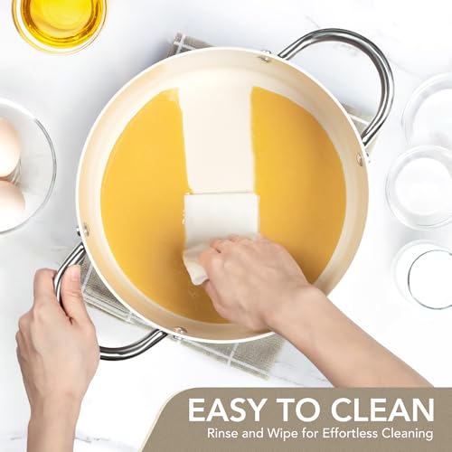 Stock Pot with Lid (Cream / 6 Quarts)