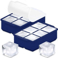 Large Silicone Ice Cube Tray (Navy Blue / 2-Pack)