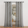 Charcoal Grey Living Room Curtains 84 inch Long (36"W x 84"L (Pack of 2) / Charcoal Grey)
