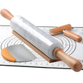 18.5 inches Marble Rolling Pin (White-2)
