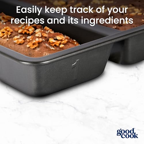Premium Nonstick divided Baking Pan (9 x 13-Inch / Gray)