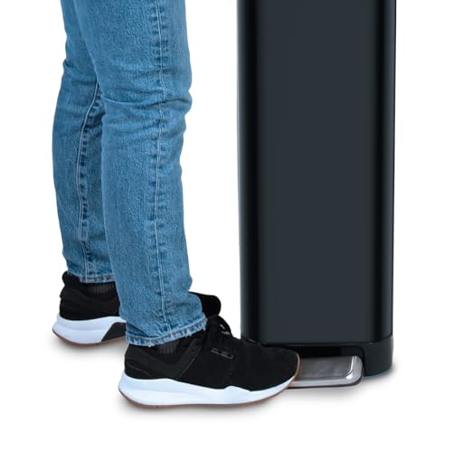 Slim Trash Can with Clorox Odor Protection (Black)