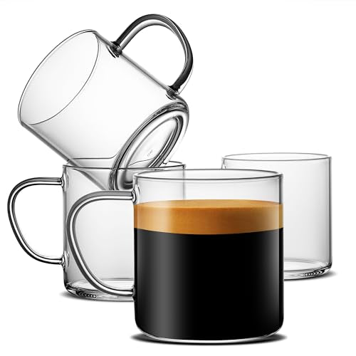 Glass Coffee Mugs (14 oz clear coffee mugs)