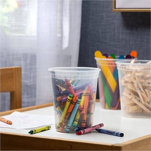 32 oz Deli Containers with Lids (48 Pack, 32 oz)