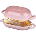 Enameled Cast Iron Sourdough Bread Oven (5 QT / Pink)