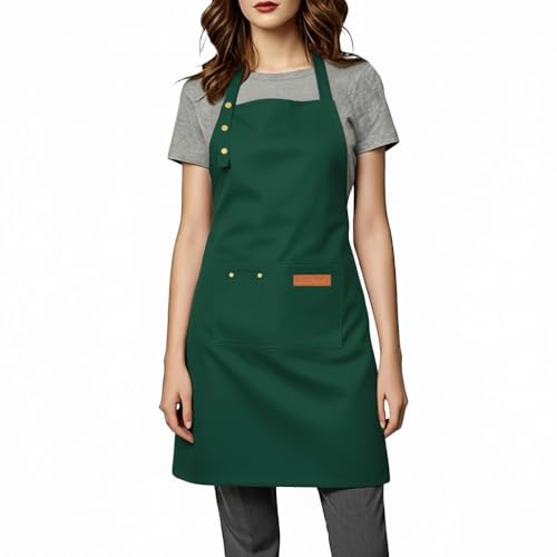 Aprons for Women Men (Green)