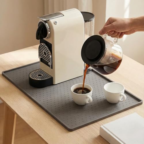 Coffee Mat Non (Gray / 18.5" x 11.5")