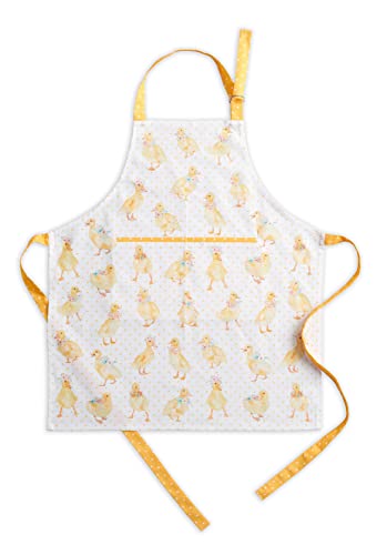 Aprons for women with Pocket 100% Cotton Pack of 1 (115 - Ducklings in Spring)