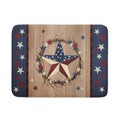 4th of July Dish Drying Mat for Kitchen Counter Patriotic Farmhouse Rustic Microfiber Absorbent Dish Draining Reusable Washable Foldable Extra Large 18"x24" (24" x 18")